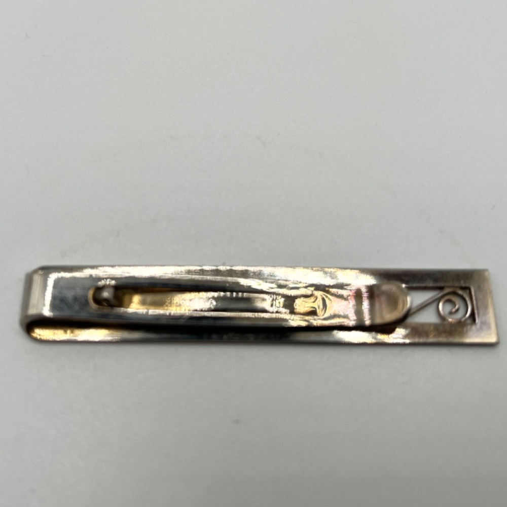 2 Vintage Unmarked Tie Clips; Black Onyx/1 Rhinestone and SWANK tie clip - Picture 9 of 15